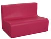 CRECHE ET MATERNELLE - Poufs - Tapis Chauffeuses LUTINS - Chauffeuse 2 places H 40 - Rose Bonbon