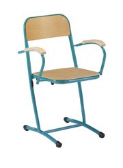 SCOLAIRE - Chaises scolaire - Fauteuil (AST) (Accotoirs hêtre massif.)