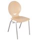 ACCUEIL - REUNION - Chaises coque bois & plastique - Chaise coque bois 4 pieds Ø 20 accrochable - T6