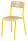 SCOLAIRE - Chaises scolaire - Chaise scolaire 4 pieds T6 - 1003 - JAUNE