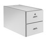 SCOLAIRE - Chaire de professeur - Bloc 2 tiroirs - Gris dauphin