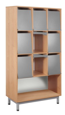 SCOLAIRE - Gamme BIP BOP - Meuble - 9 cases - Volets périodiques escamoTable 4 piedss