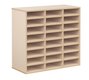SCOLAIRE - Gamme BIP BOP - Meuble à courrier - Coquille d'œuf - L 90 - (24 cases) - sans portes