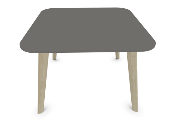 TABLES BASSES - Pieds bois - MELODY table basse carrée 70x70cm, hauteur 48cm