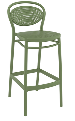 POLYPROPYLENE - CHAISES  - FLORENCE chaise élegante et confortable Haut.75cm  en polypropylène injectée renforcé de fibre de verre- Finition vert olive
