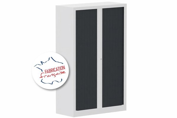 [Pas de famille] - [Pas de sous famille] - Armoire à rideaux H160xL100cm 3 tablettes