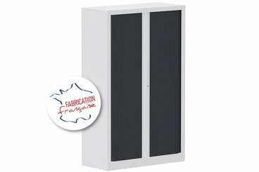 [Pas de famille] - [Pas de sous famille] - Armoire à rideaux H160xL100cm 3 tablettes