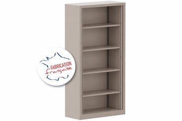 [Pas de famille] - [Pas de sous famille] - Armoire à rideaux H198xL100cm 4 tablettes