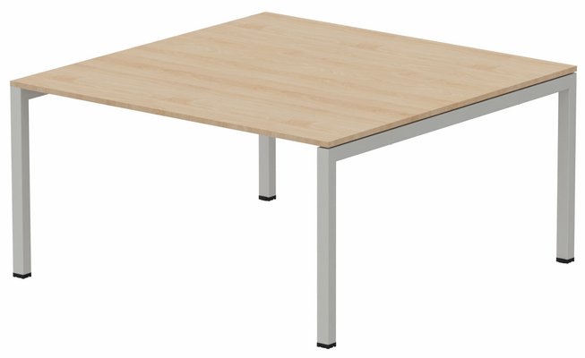 TABLES DE REUNION - Carrée - K3 plan carré 165x165cm, plateau hêtre, structure aluminium