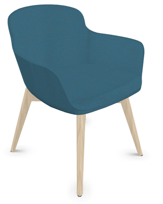 TABLES BASSES - Pieds bois - NAPOLEON Siège Lounge coque polyuréthane moulée tapissée Step L26