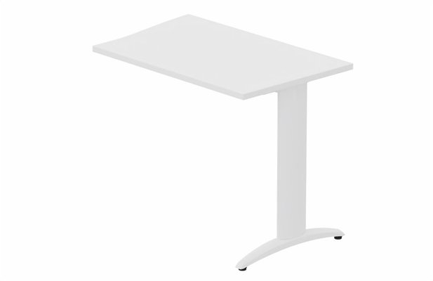 Gamme K2 - Extensions - Plans vagues - Retour vague à gauche 90x60cm sur pied blanc/blanc - sur délai