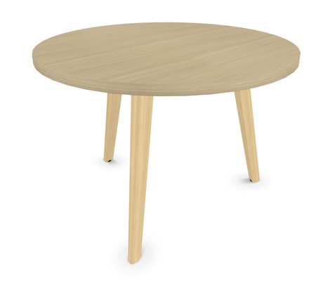 a definir - a definir - TABLE BASSE MELODY DIAM 700 PLATEAU CHENE CLAIR PIETEMENT BOIS