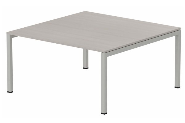 TABLES DE REUNION - Carrée - K3 plan carré 145x145cm, plateau acacia, structure aluminium