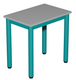 Table CARÉLIE plateau ép.19 mm mélaminé chant ABS piètement époxy - 60x40 cm - T3