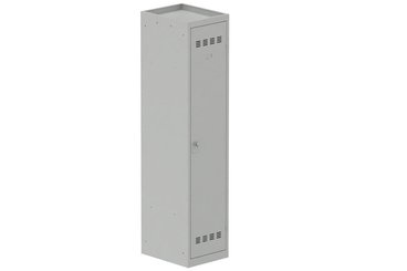 [Pas de famille] - [Pas de sous famille] - Vestiaire industrie salissante 1 porte (fermeture cadenas) H180xL40xP50cm coffre gris clair/ porte(s) gris clair