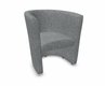CLUB fauteuil 1 place, tissu STEP coloris gris clair chiné (SMG)