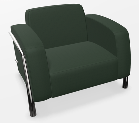 CANAPES - 1 place - QUORUM fauteuil 1 place, 99x85xH71cm, structure chromée