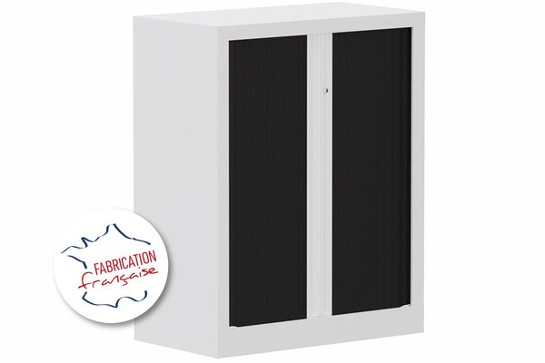 [Pas de famille] - [Pas de sous famille] - Armoire à rideaux H100xL80cm 2 tablettes