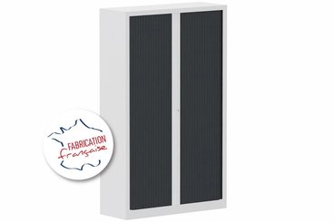 [Pas de famille] - [Pas de sous famille] - Armoire à rideaux H198xL120cm 4 tablettes