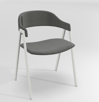 CHAISES ET TABOURETS - Pour tables standards, ht 75 cm, piétement 4 pieds - POPEYE Chaise L.53xP.43xH.77.5cm-hauteur assise 46cm