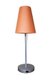 CUP MINI Lampe  à poser  avec abat jour tissu tissu ORANGE pietement fin - dotèe d'une prise USB