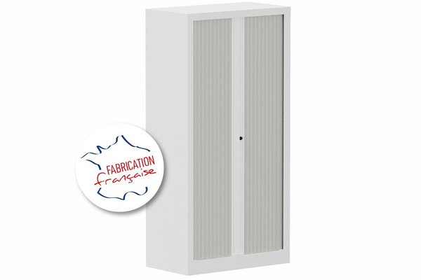 [Pas de famille] - [Pas de sous famille] - Armoire à rideaux H136xL120cm 3 tablettes