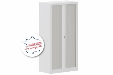 [Pas de famille] - [Pas de sous famille] - Armoire à rideaux H136xL120cm 3 tablettes