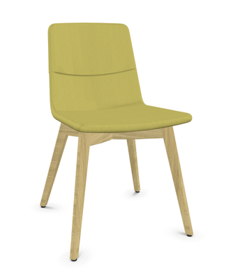 FAUTEUILS/POUFS - 4 pieds bois - MELODY chaise 4 pieds bois frêne naturel