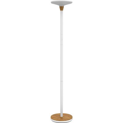 LUMINAIRES - Lampadaires - Lampadaire design néo rétro performant et peu énergivore. Couleurhêtre et Blanc.