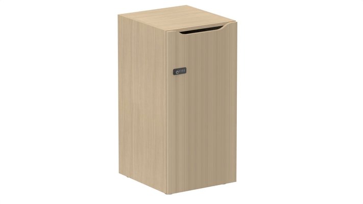 CASIERS - 1 case - Meuble à cases H.92xL.45xP.50cm - 1 case H86cm. porte avec découpe en partie haute. serrure à code