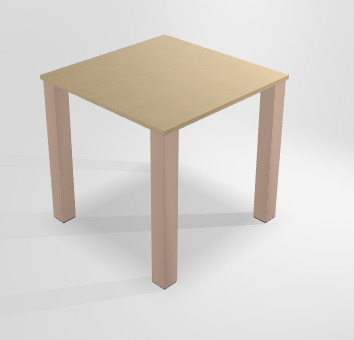 ATLAS Table haute forme carrée L.90xP.90xH.89.4cm