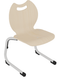 Chaise GIPSY II coque Bandana bois teinté piètement aluminium époxy - T4