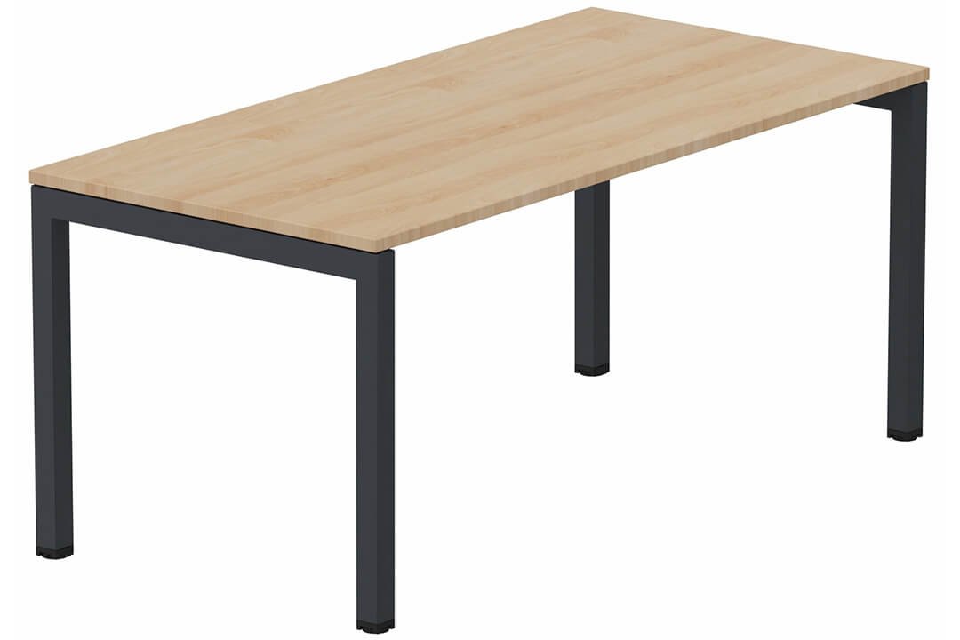 Module départ table composable 180x80cm hêtre/ anthracite