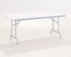 Table pliante Easy 180x80 cm blanc  / structure aluminium