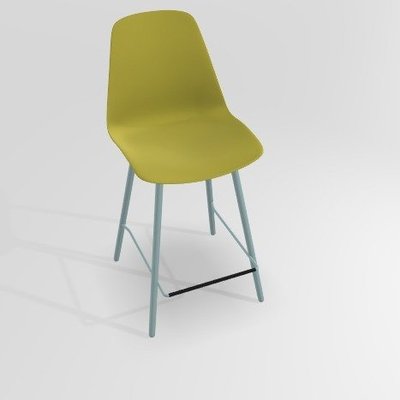 CHAISES ET TABOURETS - Pour tables hauteur 90 cm - PETALE Chaise haute L.46xP.51.5xH.101.5cm-hauteur assise 65.5cm