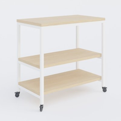 [Pas de famille] - [Pas de sous famille] - Desserte sur patin hauteur 72 cm largeur 80cm profondeur 42cm sur roulettes.