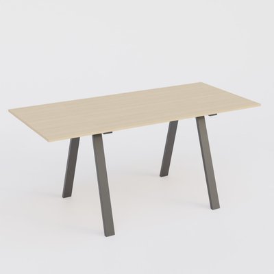 [Pas de famille] - [Pas de sous famille] - Table Keops Métal 260x120 cm de profondeur et hauteur 109 cm . Plateau épaisseur 25mm.