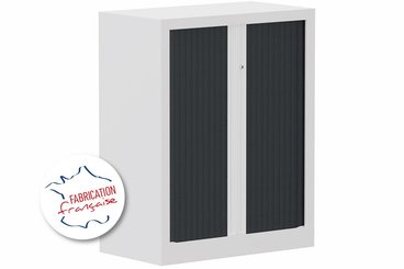 [Pas de famille] - [Pas de sous famille] - Armoire à rideaux H100xL80cm 2 tablettes