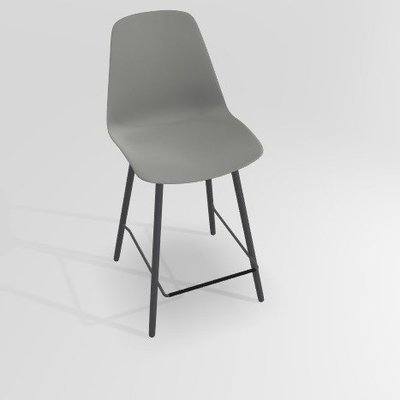 CHAISES ET TABOURETS - Pour tables hauteur 90 cm - PETALE Chaise haute L.46xP.51.5xH.101.5cm-hauteur assise 65.5cm