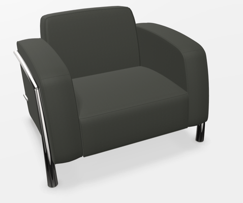 CANAPES - 1 place - QUORUM fauteuil 1 place, 99x85xH71cm, structure chromée