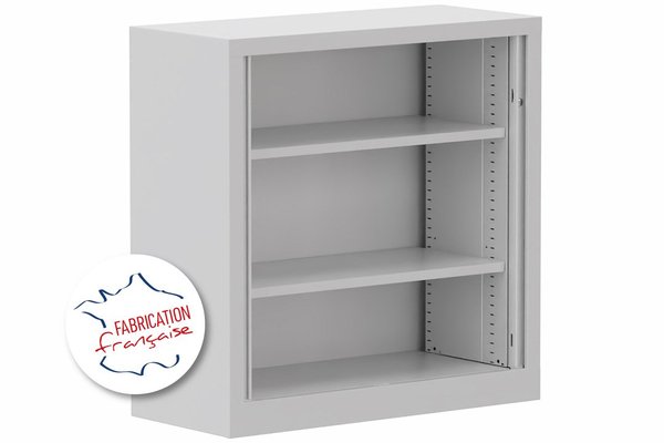 [Pas de famille] - [Pas de sous famille] - Armoire à rideaux H100xL100cm 2 tablettes