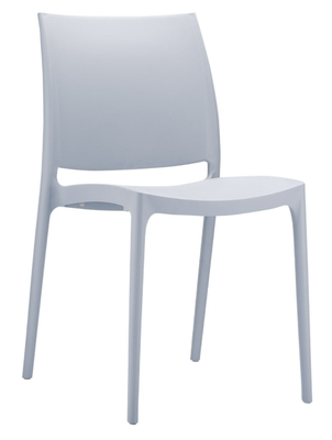 POLYPROPYLENE - CHAISES  - Chaise NEW-YORK - polypropylène renforcé de fibre de verre. Finition: gris clair  (PGC)