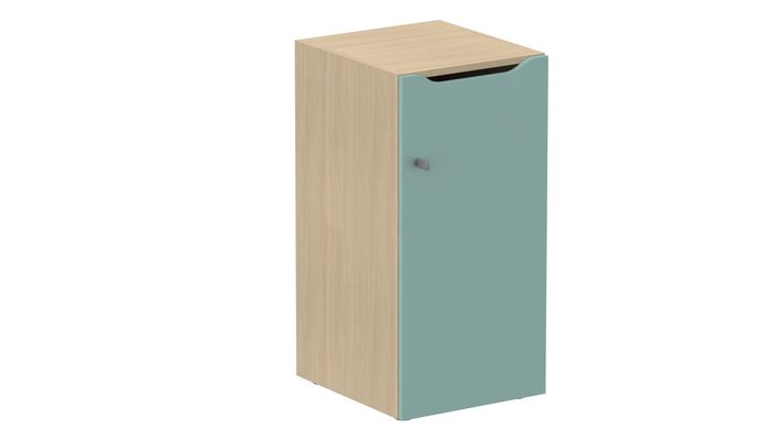 CASIERS - 1 case - Meuble à cases H.92xL.45xP.50cm - 1 case H86cm. porte avec découpe en partie haute. serrure à clé