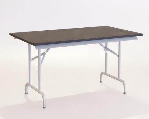 TABLES PLIANTES - 140x70xHt.75 - Table pliante Easy 140x70 cm noir / structure aluminium
