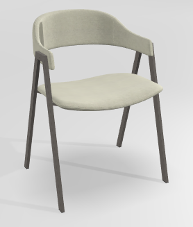 CHAISES ET TABOURETS - Pour tables standards, ht 75 cm, piétement 4 pieds - POPEYE Chaise L.53xP.43xH.77.5cm-hauteur assise 46cm
