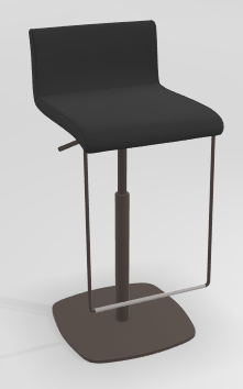 CHAISES ET TABOURETS - Réglables en hauteur - COCKTAIL Tabouret -Finitions : MOSAIC BLACK (M301) / PIETEMENT EPOXY : structure coloris BRONZE MAT (EP89)