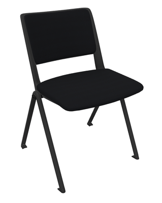 a definir - a definir - LEO Chaise 4 pieds, époxy coloris noir