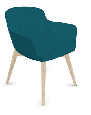 TABLES BASSES - Pieds bois - NAPOLEON Siège Lounge coque polyuréthane moulée tapissée Step 