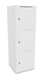 Meuble à cases H.137xL.45xP.50cm - 3 cases H43cm. portes avec découpe en partie haute. serrure à clé