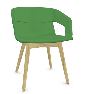 FAUTEUILS/POUFS - 4 pieds bois - MELODY fauteuil 4 pieds bois frêne naturel